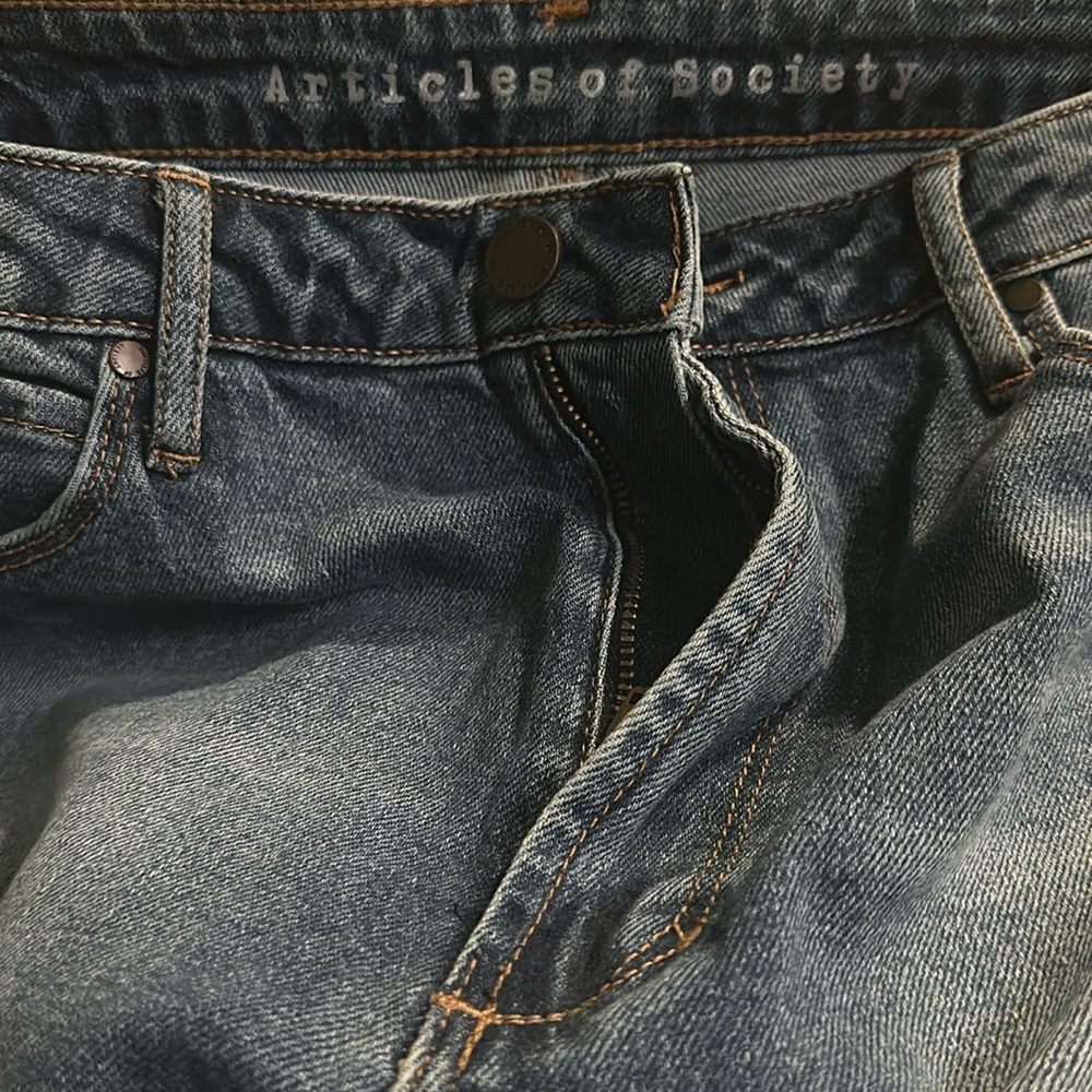 NWT! Articles of Society LOS ANGELES HIGH RISE CROP STRAIGHT JEAN SIZE 31 FURY